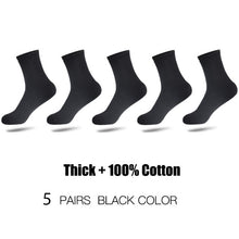 Load image into Gallery viewer, HSS Brand 100% Cotton Men Socks Thermal High Quality 5 Pairs
