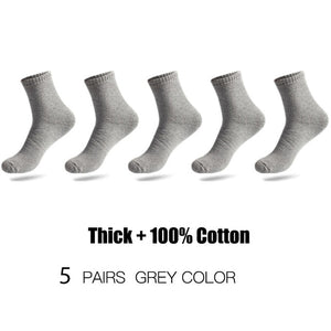 HSS Brand 100% Cotton Men Socks Thermal High Quality 5 Pairs