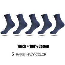 Load image into Gallery viewer, HSS Brand 100% Cotton Men Socks Thermal High Quality 5 Pairs
