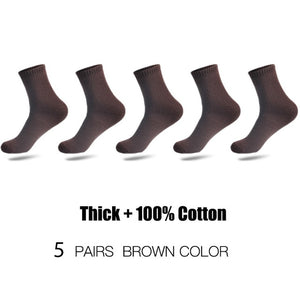 HSS Brand 100% Cotton Men Socks Thermal High Quality 5 Pairs