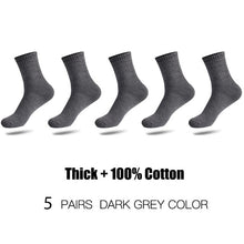 Load image into Gallery viewer, HSS Brand 100% Cotton Men Socks Thermal High Quality 5 Pairs
