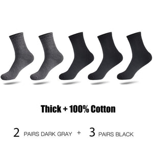 HSS Brand 100% Cotton Men Socks Thermal High Quality 5 Pairs