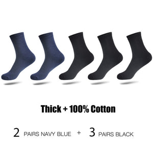 HSS Brand 100% Cotton Men Socks Thermal High Quality 5 Pairs